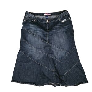 Vintage Dark Denim Skirt 20W